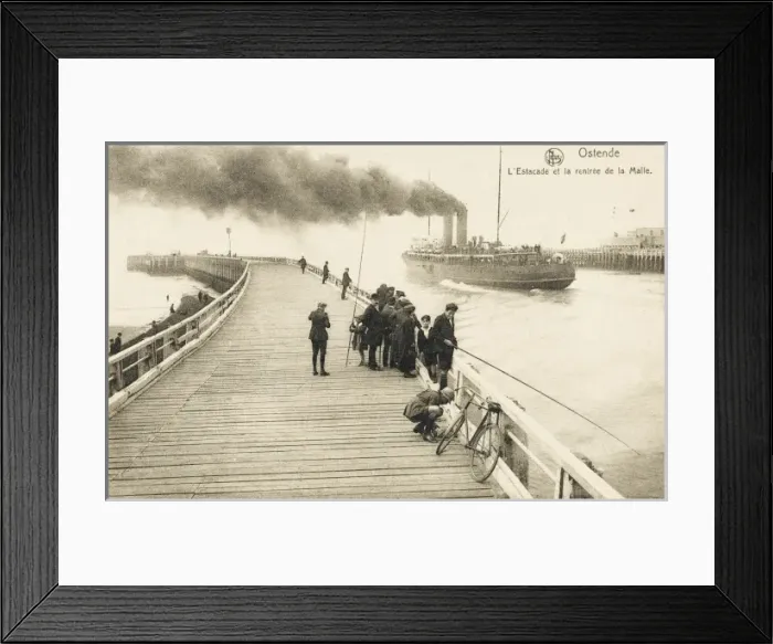 Framed Print : Belgium - Port of Ostende Framed Print : Belgium - Port of Ostende