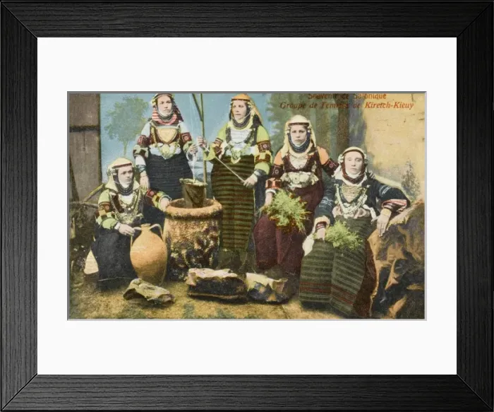 Framed Print : Salonica - Group of Women from Kiretch-Kieuy Framed Print : Salonica - Group of Women from Kiretch-Kieuy