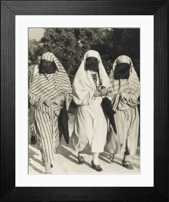Framed Print : Three Turkish Women - veiled Framed Print : Three Turkish Women - veiled