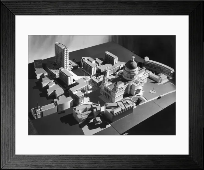 Framed Print : A plan for the redevelopment of Paternoster Square Framed Print : A plan for the redevelopment of Paternoster Square