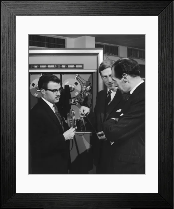 Framed Print : Computer Systems - Tape Storage Framed Print : Computer Systems - Tape Storage