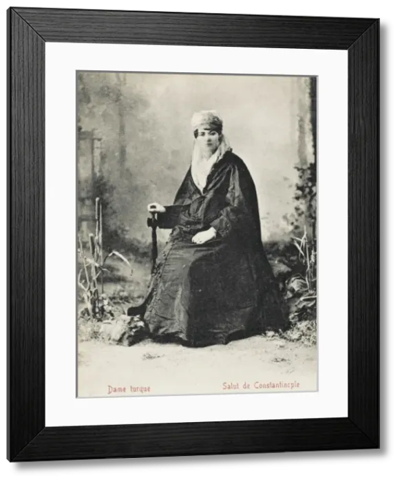 Framed Print : A Turkish Woman - portrait photograph Framed Print : A Turkish Woman - portrait photograph