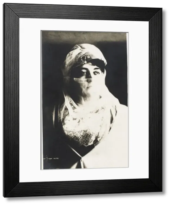 Framed Print : Veiled Turkish woman Framed Print : Veiled Turkish woman