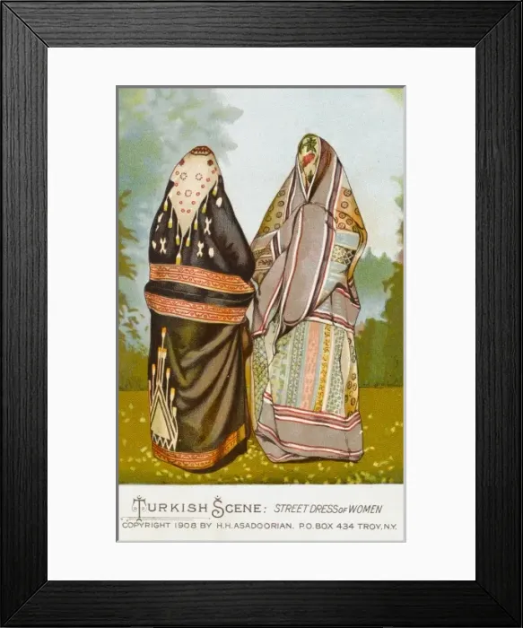 Framed Print : Women in Turkey in Street Dress Framed Print : Women in Turkey in Street Dress