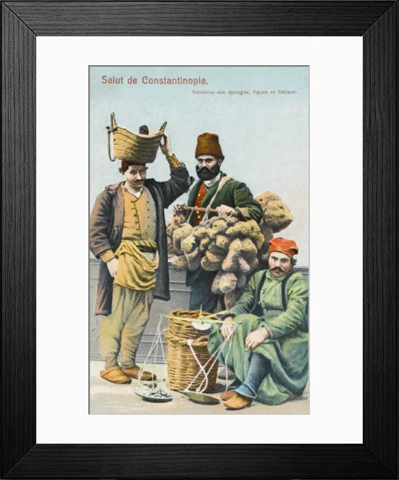 Framed Print : Sponge, nuts and fig Sellers - turkey Framed Print : Sponge, nuts and fig Sellers - turkey