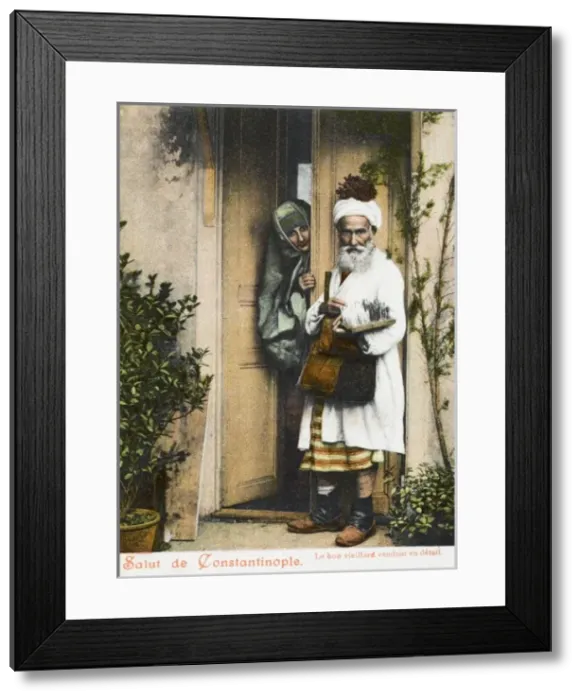 Framed Print : Feather Seller - Turkey Framed Print : Feather Seller - Turkey