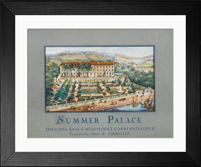 Framed Print : The Summer Palace Hotel - Constantinople Framed Print : The Summer Palace Hotel - Constantinople