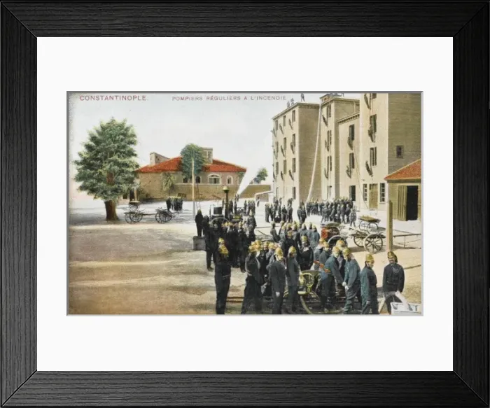 Framed Print : Regular Fireman - Constantinople, Turkey Framed Print : Regular Fireman - Constantinople, Turkey