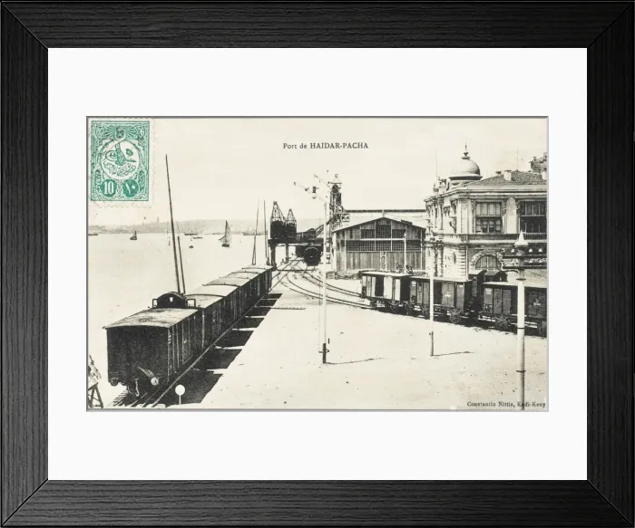 Framed Print : Haydar Pasa Station - Constantinople, Turkey Framed Print : Haydar Pasa Station - Constantinople, Turkey