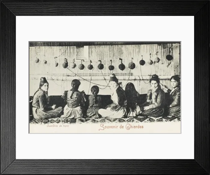 Framed Print : Turkish rug manufacture Framed Print : Turkish rug manufacture