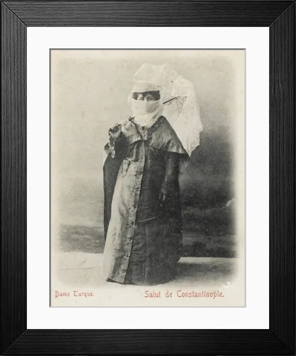Framed Print : Turkish woman with parasol Framed Print : Turkish woman with parasol