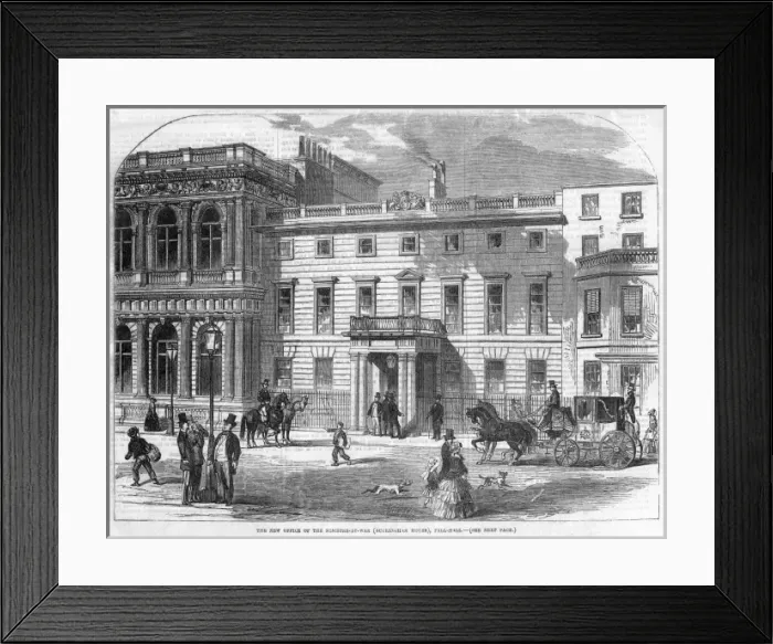 Framed Print : Buckingham House, Pall Mall, London Framed Print : Buckingham House, Pall Mall, London