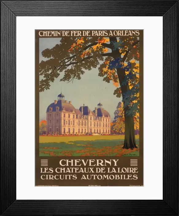 Framed Print : Poster advertising Cheverny Framed Print : Poster advertising Cheverny