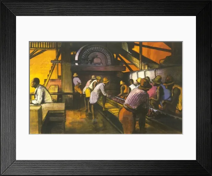 Framed Print : Poster depicting the sorting of manganese ore Framed Print : Poster depicting the sorting of manganese ore