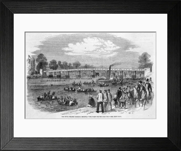 Framed Print : Royal Thames National Regatta, Putney, London Framed Print : Royal Thames National Regatta, Putney, London