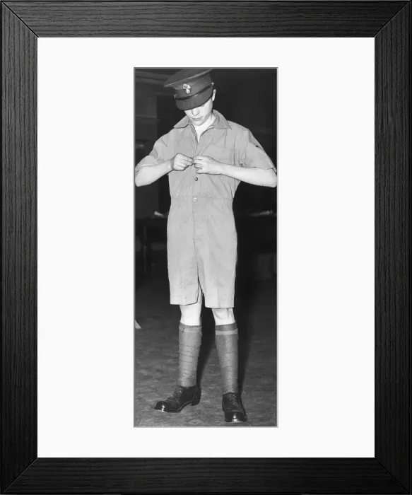Framed Print : Stock Exchange cadets, World War II Framed Print : Stock Exchange cadets, World War II