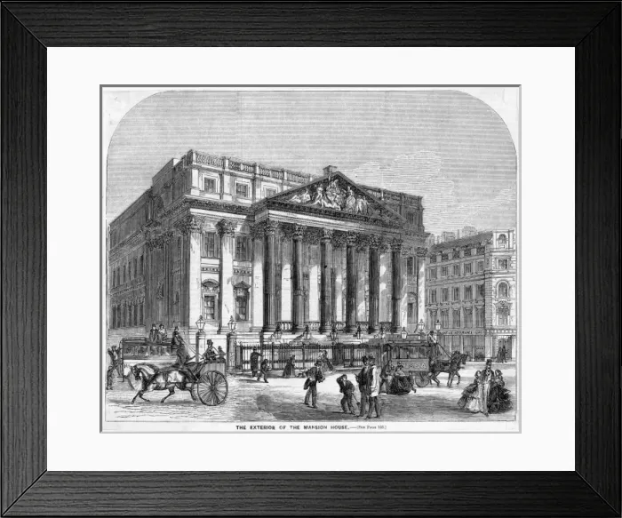 Framed Print : Mansion House, London Framed Print : Mansion House, London