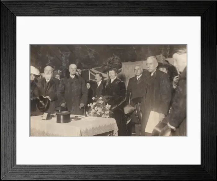 Framed Print : Duchess of Fife at Church Army Labour Tent opening Framed Print : Duchess of Fife at Church Army Labour Tent opening