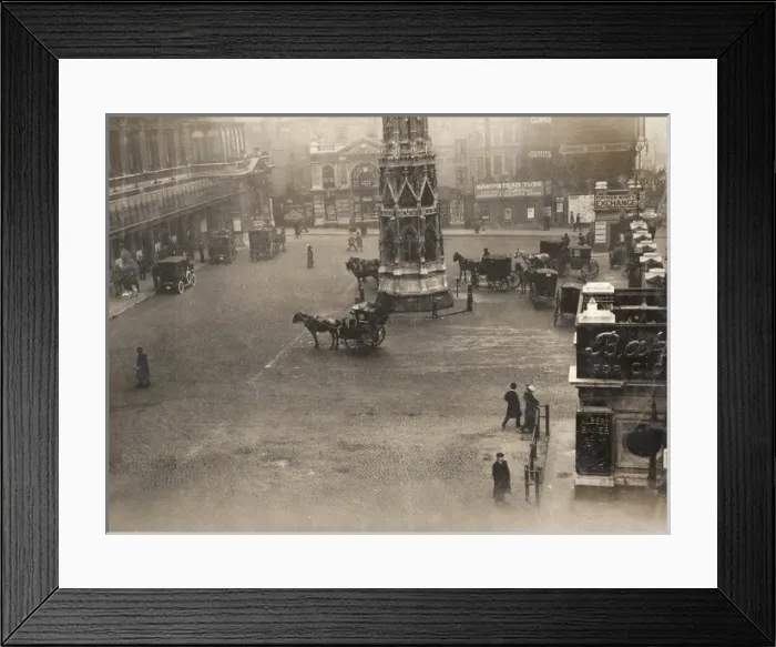 Framed Print : Taxi cab drivers strike, Charing Cross, London Framed Print : Taxi cab drivers strike, Charing Cross, London