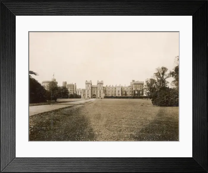 Framed Print : Windsor Castle at the time of Edward VIIs funeral Framed Print : Windsor Castle at the time of Edward VIIs funeral