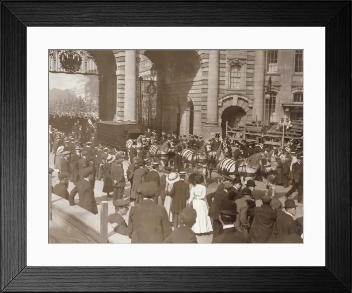 Framed Print : Rehearsal of Coronation Procession Framed Print : Rehearsal of Coronation Procession