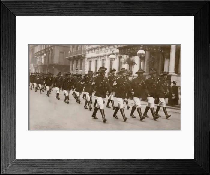 Framed Print : Colonial Troops presented with Coronation Medal Framed Print : Colonial Troops presented with Coronation Medal