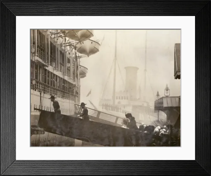 Framed Print : George V and Mary boarding HMS Medina, Portsmouth Framed Print : George V and Mary boarding HMS Medina, Portsmouth