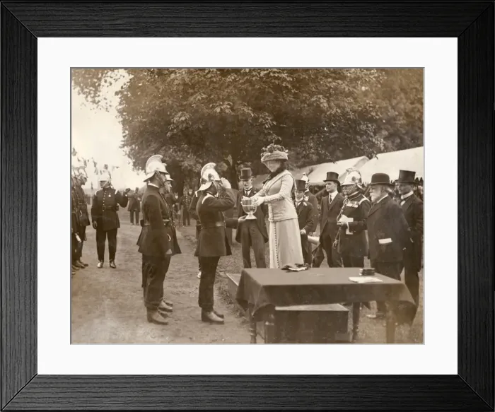 Framed Print : Lady Cheylesmore presenting prizes Framed Print : Lady Cheylesmore presenting prizes