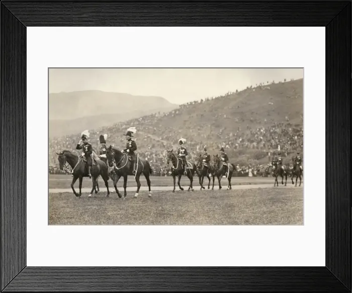 Framed Print : George V at Kings Park, Edinburgh Framed Print : George V at Kings Park, Edinburgh