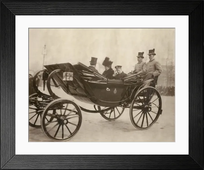 Framed Print : Queen Mary and the Prince of Wales Framed Print : Queen Mary and the Prince of Wales