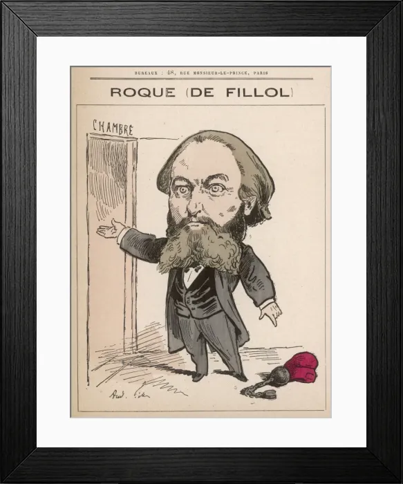 Framed Print : Jean-Thoxene Roque de Fillol / Gill Framed Print : Jean-Thoxene Roque de Fillol / Gill