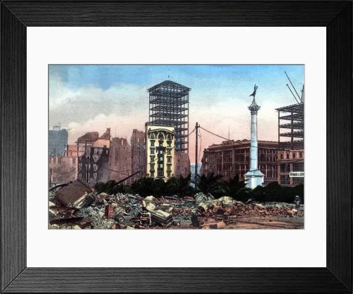 Framed Print : San Francisco earthquake 1906 Framed Print : San Francisco earthquake 1906