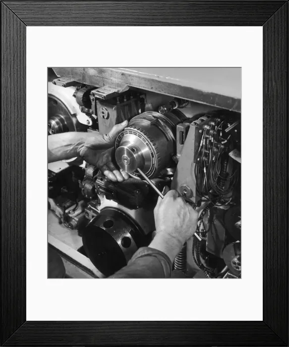 Framed Print : Turning a Cam shaft Framed Print : Turning a Cam shaft