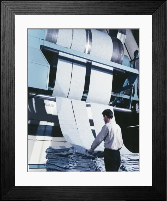 Framed Print : An Immense Cloth Finishing Dryer Framed Print : An Immense Cloth Finishing Dryer