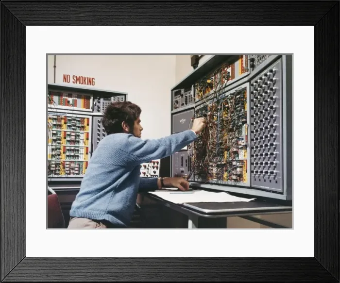 Framed Print : A Worker at an Exchange Framed Print : A Worker at an Exchange