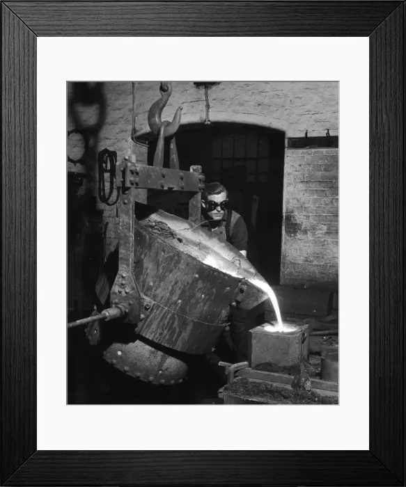 Framed Print : Pouring Molten Metal Framed Print : Pouring Molten Metal