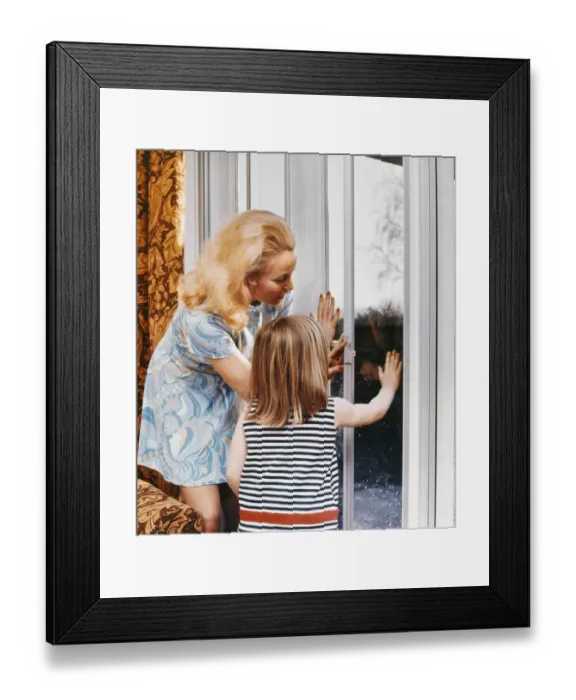 Framed Print : Admiring the new windows Framed Print : Admiring the new windows