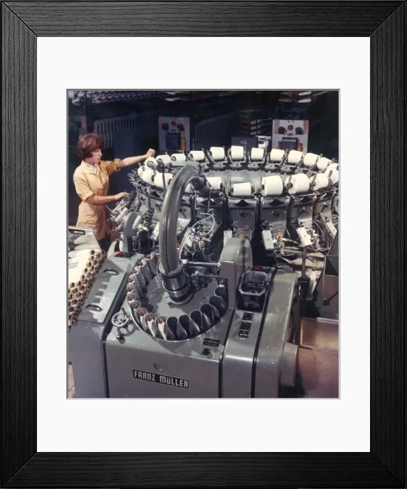 Framed Print : Muller Automatic Cone-winder Framed Print : Muller Automatic Cone-winder