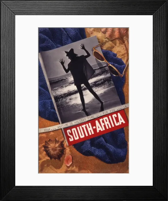Framed Print : South Africa tourist board poster Framed Print : South Africa tourist board poster