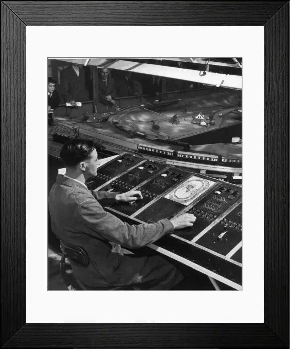 Framed Print : A Trainee Signalman