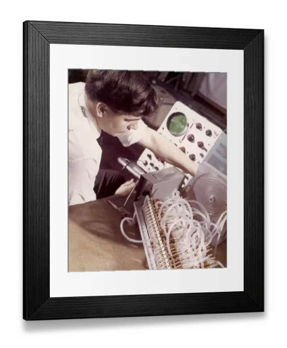 Framed Print : Testing a Device Framed Print : Testing a Device