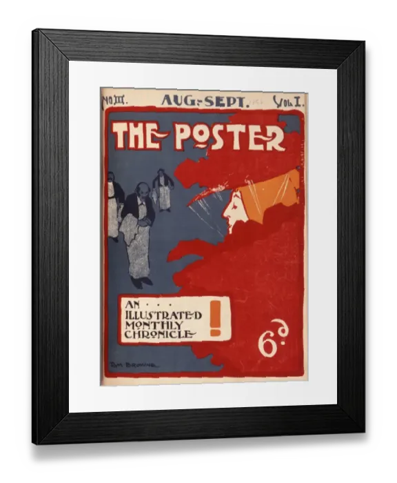 Framed Print : The Poster, an illustrated monthly chronicle Framed Print : The Poster, an illustrated monthly chronicle