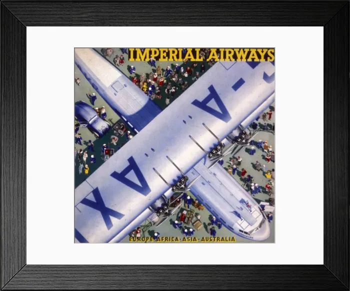 Framed Print : Imperial Airways birds eye view Framed Print : Imperial Airways birds eye view