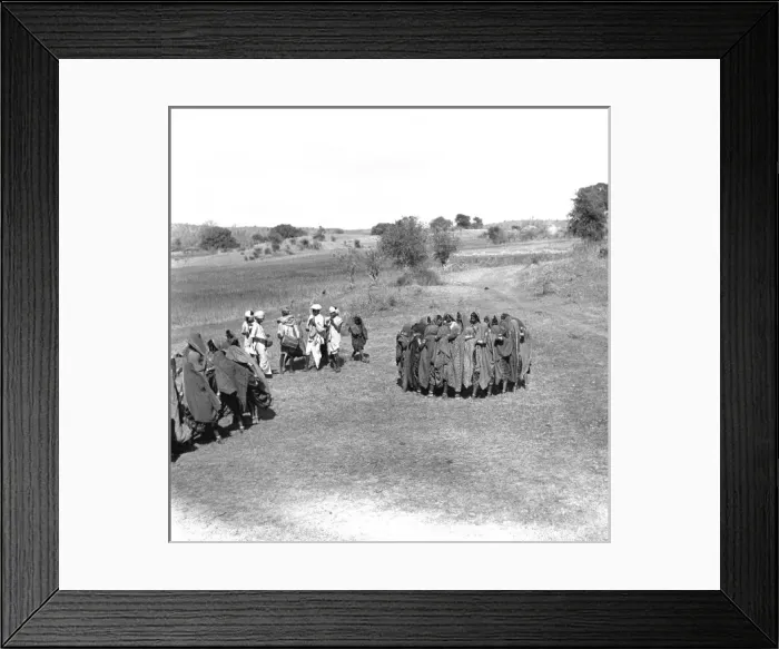 Framed Print : People in groups, Madhya Pradesh, Central India Framed Print : People in groups, Madhya Pradesh, Central India