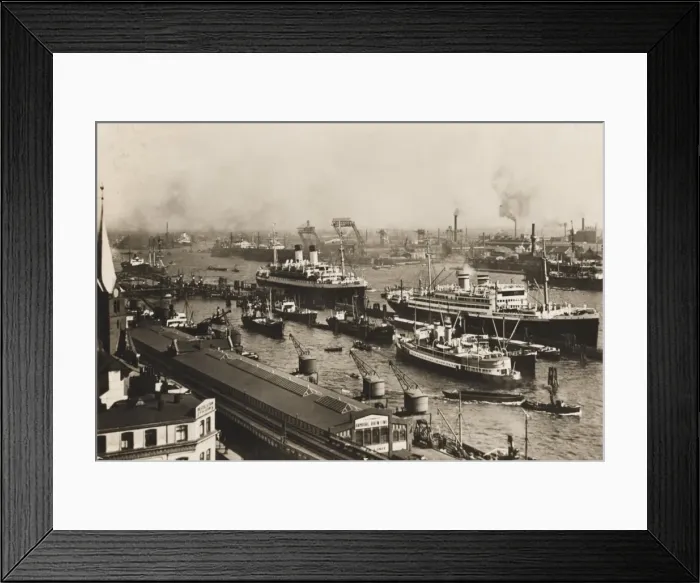 Framed Print : Port of Hamburg Framed Print : Port of Hamburg