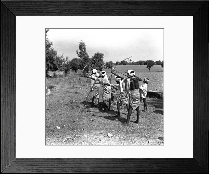 Framed Print : Archery Practise - India Framed Print : Archery Practise - India