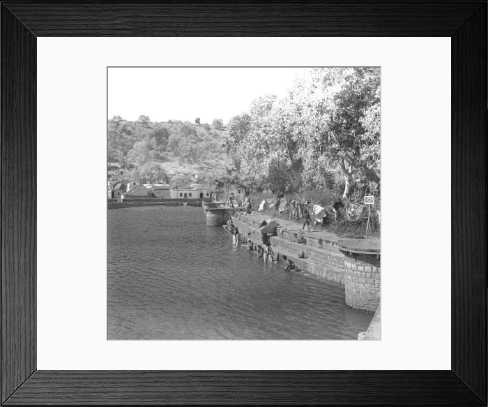 Framed Print : River and riverbank, Madhya Pradesh, Central India Framed Print : River and riverbank, Madhya Pradesh, Central India