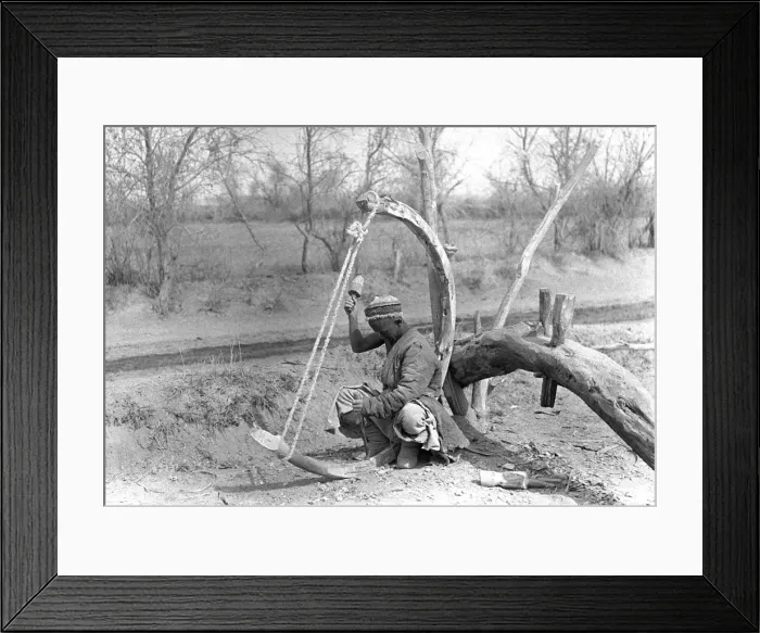 Framed Print : Man at work in Kashgar, western China Framed Print : Man at work in Kashgar, western China