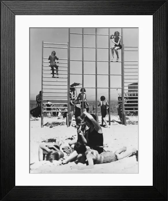 Framed Print : German beach holiday 1936 Framed Print : German beach holiday 1936