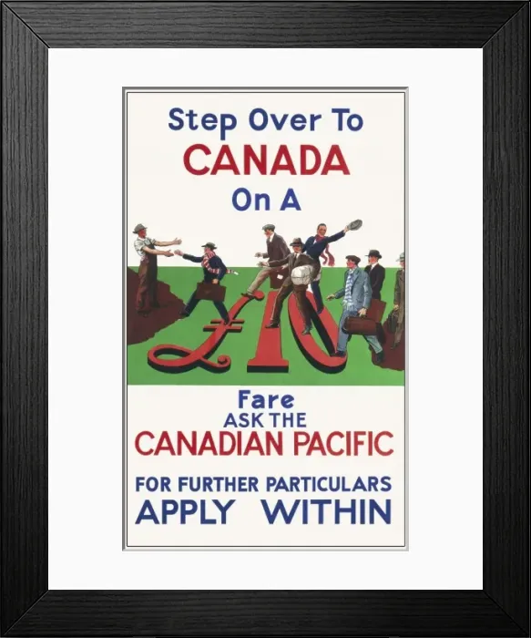 Framed Print : Poster advertising Canadian Pacific Framed Print : Poster advertising Canadian Pacific